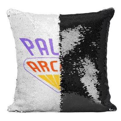 Fabulous Pillow with Sequin Cover, Black Palace Arcade Geek Video Games TV Series 1980s