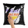 Fabulous Pillow with Sequin Cover, Black Palace Arcade Geek Video Games TV Series 1980s view 2