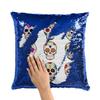 Fabulous Sequin Pillow Cover, Blue Crane Muerte Mexico Halloween Set view 2