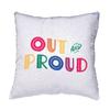 Fabulous Reversible Sequin Pillow, Red Out and Proud LGBTQ+ Gay Lesbian Rainbow view 3