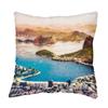 Fabulous Sequin Pillow Cover, Blue Rio de Janeiro Bay, Brazil view 3