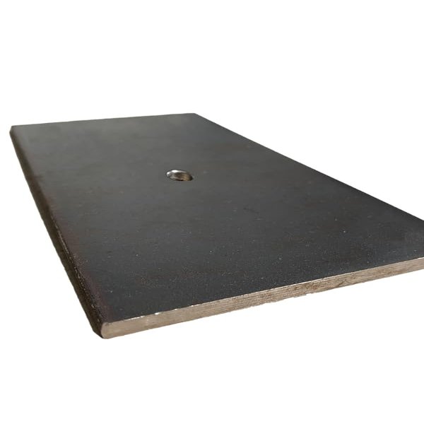 Steel Plate Anchor Plate with Center Hole 250 x 500 x 15 mm (13 mm Hole)