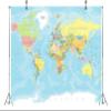CORFOTO 10 x 8 ft World Map Backdrop for Baby Showers, Bridal Showers, Birthday Parties and Photography view 4