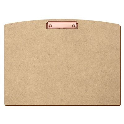 Btic HDF/MDF Segment-Shaped Clipboard for DIN A3–A6, 3 mm Thick