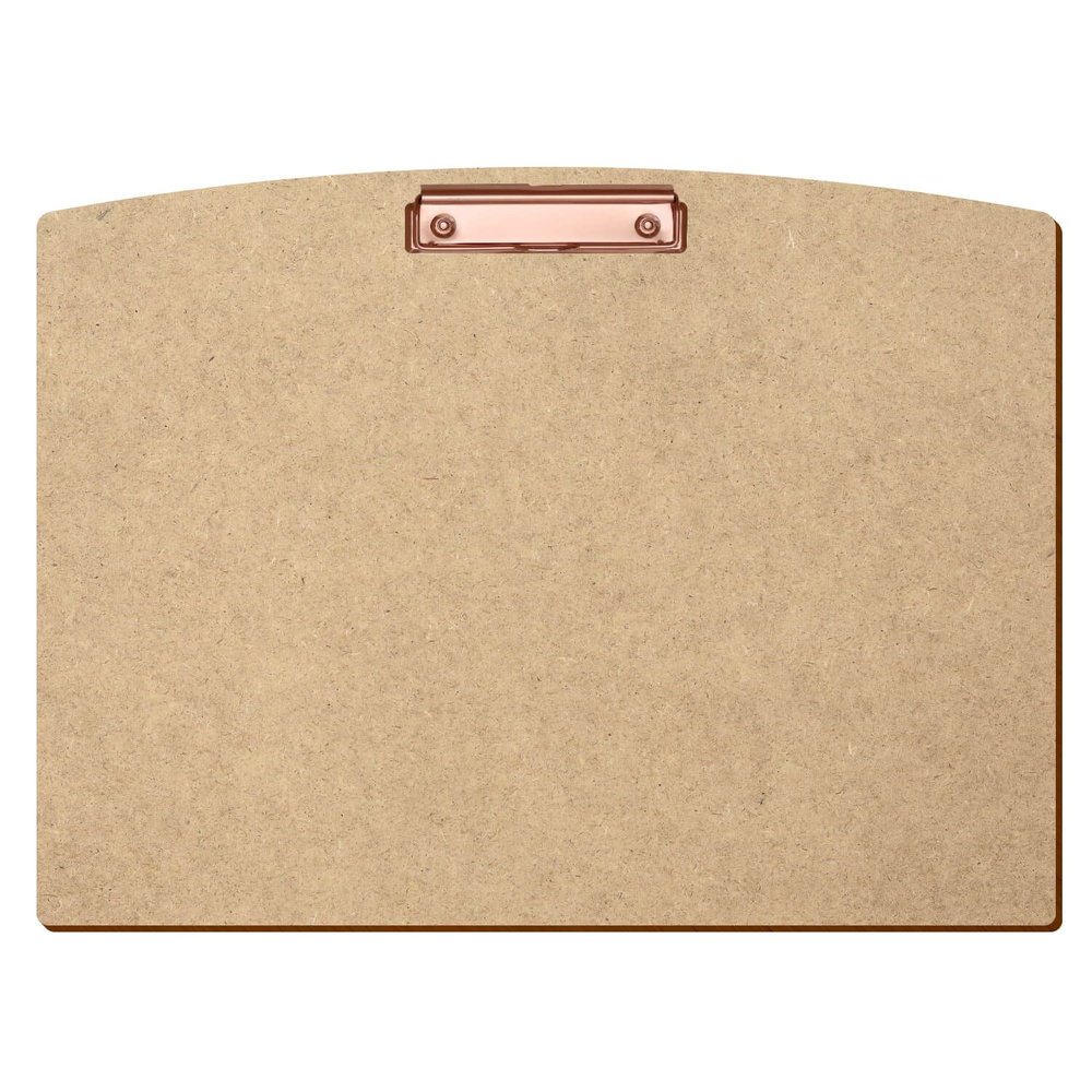 Btic HDF/MDF Segment-Shaped Clipboard for DIN A3–A6, 3 mm Thick