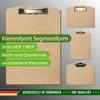 Btic HDF/MDF Segment-Shaped Clipboard for DIN A3–A6, 3 mm Thick view 2