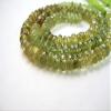 LKBEADS Grossular Garnet Gemstone, Shaded, Faceted Rondelles, Large 6 mm, Semi-Precious Gemstone, 6 Strands view 2