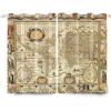 SDOTPMT 168 x 229 cm Vintage World Map Blackout Curtains, 2 Panels view 3
