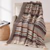 Knitted Tassel Throw Blanket, Soft Lightweight Acrylic, Bohemian Style, 150 x 200 cm, Style 8 view 1