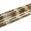LKBEADS Shaded Beer Quartz Smooth Rondelle Wheel Beads, 14 in, 6 mm view 1