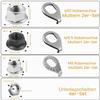 Bicycle Axle Nuts M8/M9.5/M10 with Flange and Locking Washers view 2