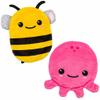 Set of Hand Warmers with Knitted or Fleece Covers, Kawaii Bee & Octopus, 2-Piece Set view 1