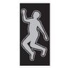 Beistle Plastic PSI Body Silhouette Door Cover, 5 ft x 30 in, Detective Investigation Party Accessory, Murder Mystery Dinner and Halloween Decoration view 1