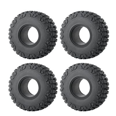 Runup 4PCS 1.9-Inch RC Rubber Tires for Axial SCX10 90047 and SCX10 III AXI03007