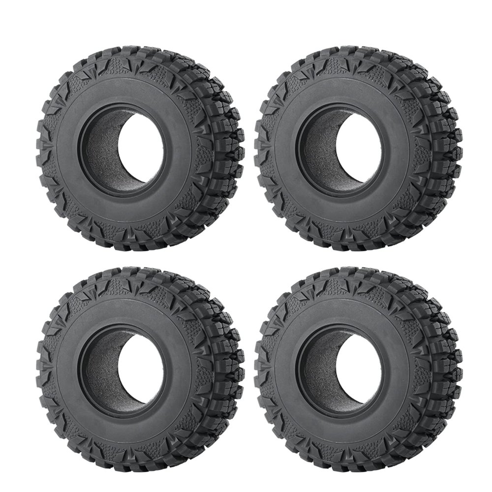 Runup 4PCS 1.9-Inch RC Rubber Tires for Axial SCX10 90047 and SCX10 III AXI03007