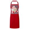 Fabulous Premium Kitchen Apron, Red Père Noël Gifts, Vintage Retro Santa Claus, 1950s Christmas view 1
