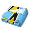 Higoss Saint Lucia Flag Blanket, Plush Flannel Throw, 60 x 80 in view 3