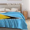 Higoss Saint Lucia Flag Blanket, Plush Flannel Throw, 60 x 80 in view 4