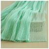 Fine Pleated Mesh Fabric, 2 m, Mint Green, Ruffled, Polka-Dot, Crinkled Tulle, 150 cm Wide, M37F6 view 1
