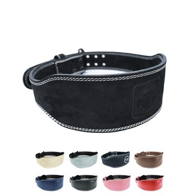 SINOVATI Weightlifting Belt, Black Nubuck, 10 cm, Size S