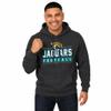 Team Fan Apparel NFL True Fan Jacksonville Jaguars Hoodie for Adults, Dark Gray, Small view 1