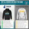 Team Fan Apparel NFL True Fan Jacksonville Jaguars Hoodie for Adults, Dark Gray, Small view 2