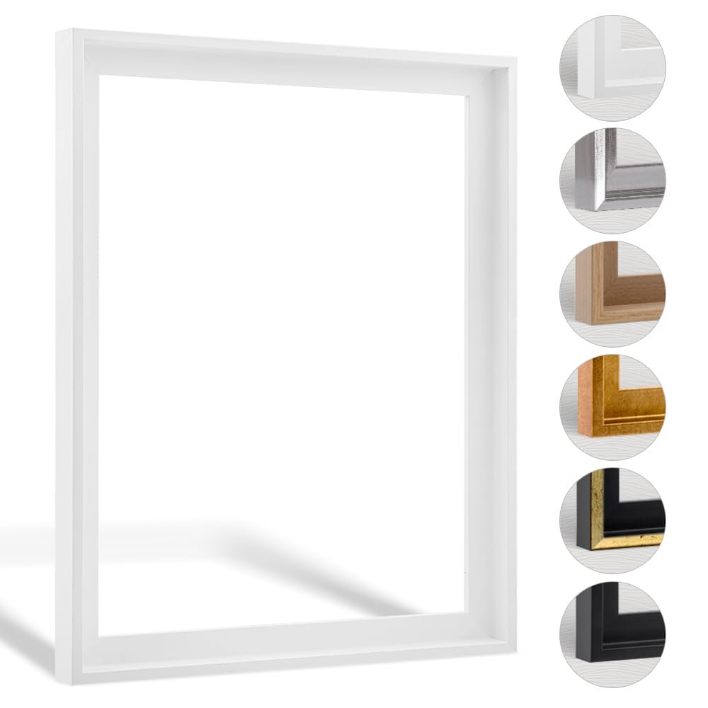 Haak Levi White Matte Floater Frame, 50 x 150 cm