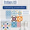 INDIGOS UG Tile Stickers for Bathroom and Kitchen, Colorful Set 069 Theben, 30 x 30 cm, 63 Pieces, Self-Adhesive Floor and Wall Tiles view 2