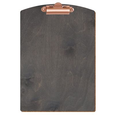 Btic Gray Wooden Clipboard, Segment Shape, for A3–A6, 3 mm Birch Plywood