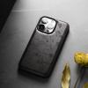 Carveit Wooden Case for iPhone 14 Pro, Dark Wood World Map view 4