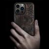 Carveit Wooden Case for iPhone 14 Pro Max, Dark Wood Yin Yang Paisley view 2