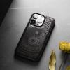 Carveit Wooden Case for iPhone 14 Pro Max, Dark Wood Yin Yang Paisley view 4