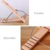 FACMAS Adjustable Folding Wooden Cookbook and Music Stand view 2