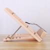 FACMAS Adjustable Folding Wooden Cookbook and Music Stand view 4