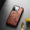Carveit Wooden Case for iPhone 14 Pro Max, Plum Cherry Blossom Fuji view 4