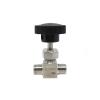 TANGJIANCHENG Adjustable Needle Valve, 1/8, 1/4, 3/8, 1/2 in Male Thread, 304 Stainless Steel, Straight Flow Control (Size: 3/8 in) view 1