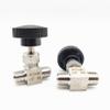 TANGJIANCHENG Adjustable Needle Valve, 1/8, 1/4, 3/8, 1/2 in Male Thread, 304 Stainless Steel, Straight Flow Control (Size: 3/8 in) view 4