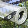 Transparent PVC Cover Tarp with Eyelets, 1.4 m × 2.3 m view 1