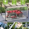 Transparent PVC Cover Tarp with Eyelets, 1.4 m × 2.3 m view 4