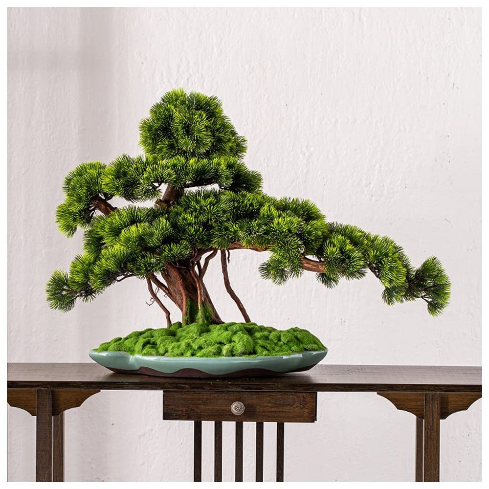 Small Artificial Welcome Pine Bonsai with Pot, Size A