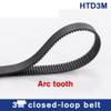 Closed-Loop HTD 3M Toothed Belt, 3 mm Pitch, 228/231/234/237/240/243/246/249 mm, 6/9/10/15 mm Rubber Drive Belt (2 pcs, 234 mm) view 3