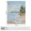 Higoss The Beach Art Painting Decorative Flannel Fleece Throw Blanket, Soft Lightweight Warm Blanket for Couch, Bed, Sofa, Chair, and Travel (30 x 40 in) view 2