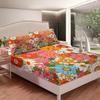 Groovy Flower Boho Bedding Set for Kids, Retro Floral Microfiber view 2