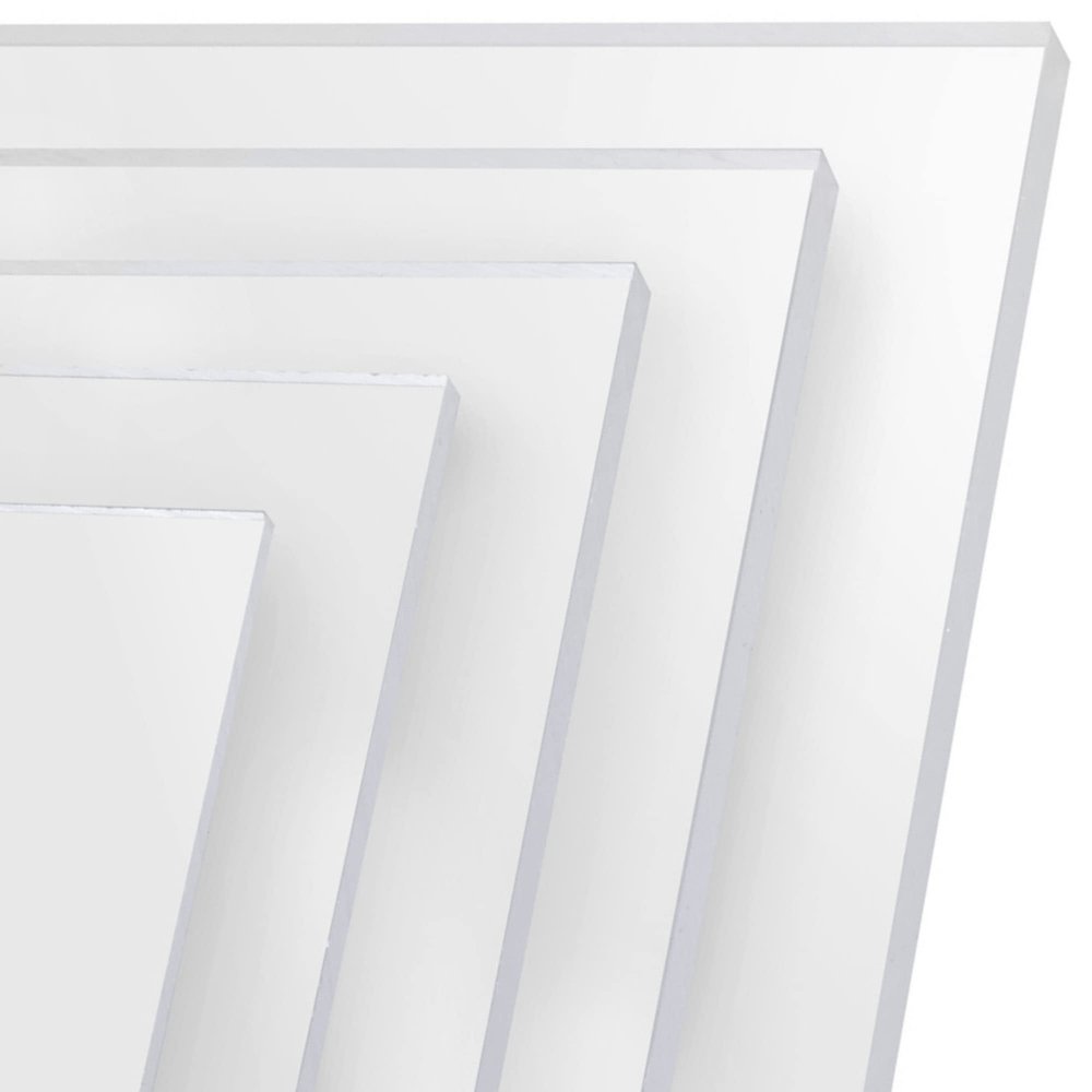 FRAMO Acrylic Sheet 46 x 127 cm, Custom Cut | 3 mm Clear, Break-Resistant, UV-Resistant Acrylic Sheet with Protective Film