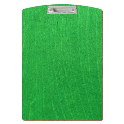 Btic Light Green Wooden Clipboard, Segment Shape, DIN A3–A6, 3 mm Birch Plywood