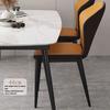 XADITON Set of 4 Faux Leather Dining Chairs with Metal Legs, Gray view 4