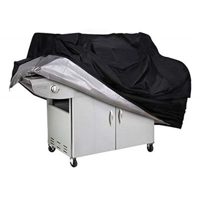 SEEDDFF Waterproof Grill Cover, Anti-Dust and Rain Protection for Gas, Charcoal, Electric, and Outdoor Garden Grills, 4 Gren, Black (Size: 58 x 77 cm)