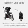 smarTrike STR3 Foldable Toddler Tricycle with Stroller Certification, 6-in-1, Ages 1–3, Black view 3