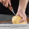 Shrimp Peeler | Multifunctional Stainless Steel Shrimp Tool with Wooden Handle view 2