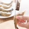Shrimp Peeler | Multifunctional Stainless Steel Shrimp Tool with Wooden Handle view 3